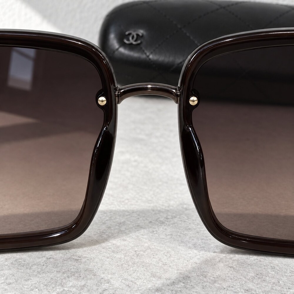 Chanel Brown Square Sunglasses - Picture 5 of 6
